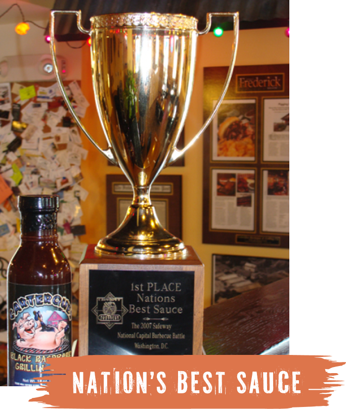 nation's best sauce award trophy