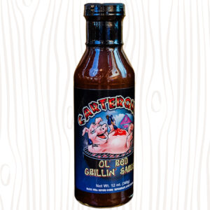 carterque bbq sauce ol red grilling sauce bottle