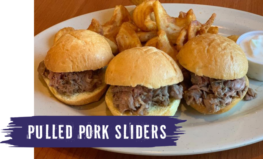 pulled pork sliders on a plate